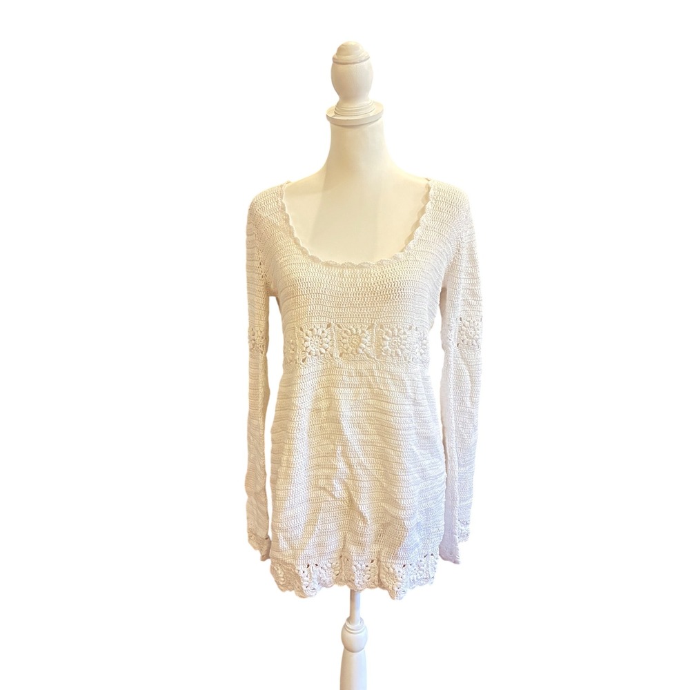 Show Me Your Mumu Jet Lag Dress in Salty Crochet Size Medium - Picture 3 of 6